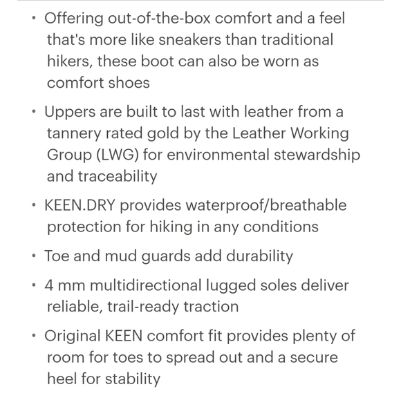 Keen Targhee III Hiking Boot Size 6 Discontinued Color - Picture 10 of 16